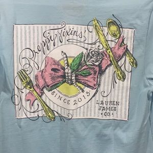 Three Lauren James preppy fixins T-shirt nwot